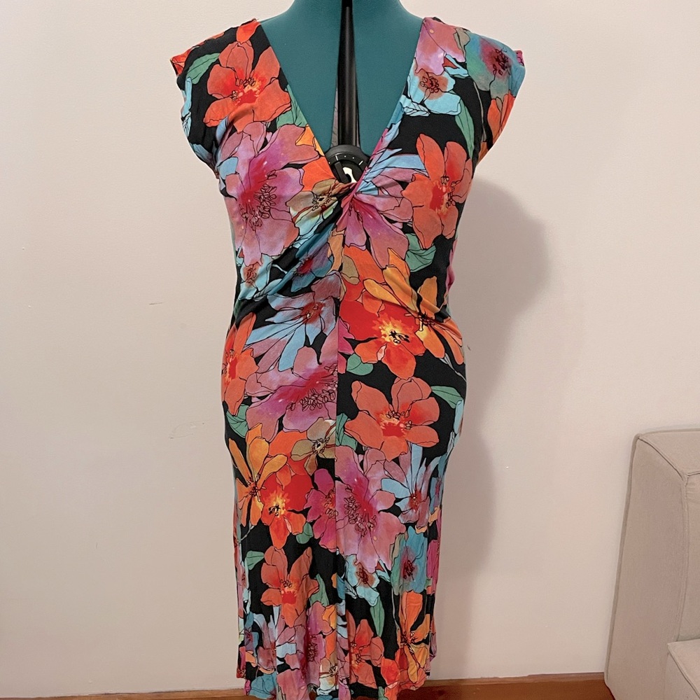 Salaam Floral Print Knee Length Dress
